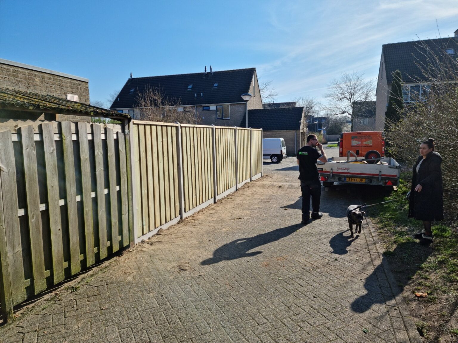 Vuren hout schutting