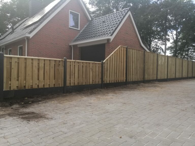Antraciet grenen schutting