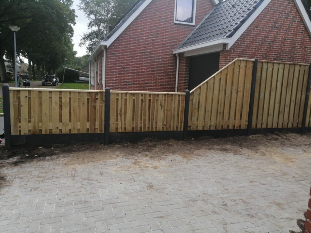 antraciet schutting