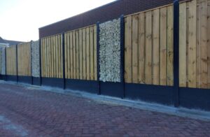 grenen hout schutting, schutting laten plaatsen