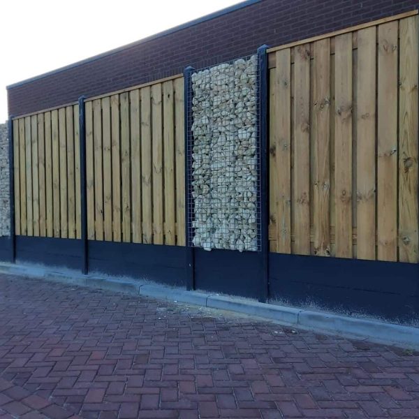 grenen hout schutting, schutting laten plaatsen